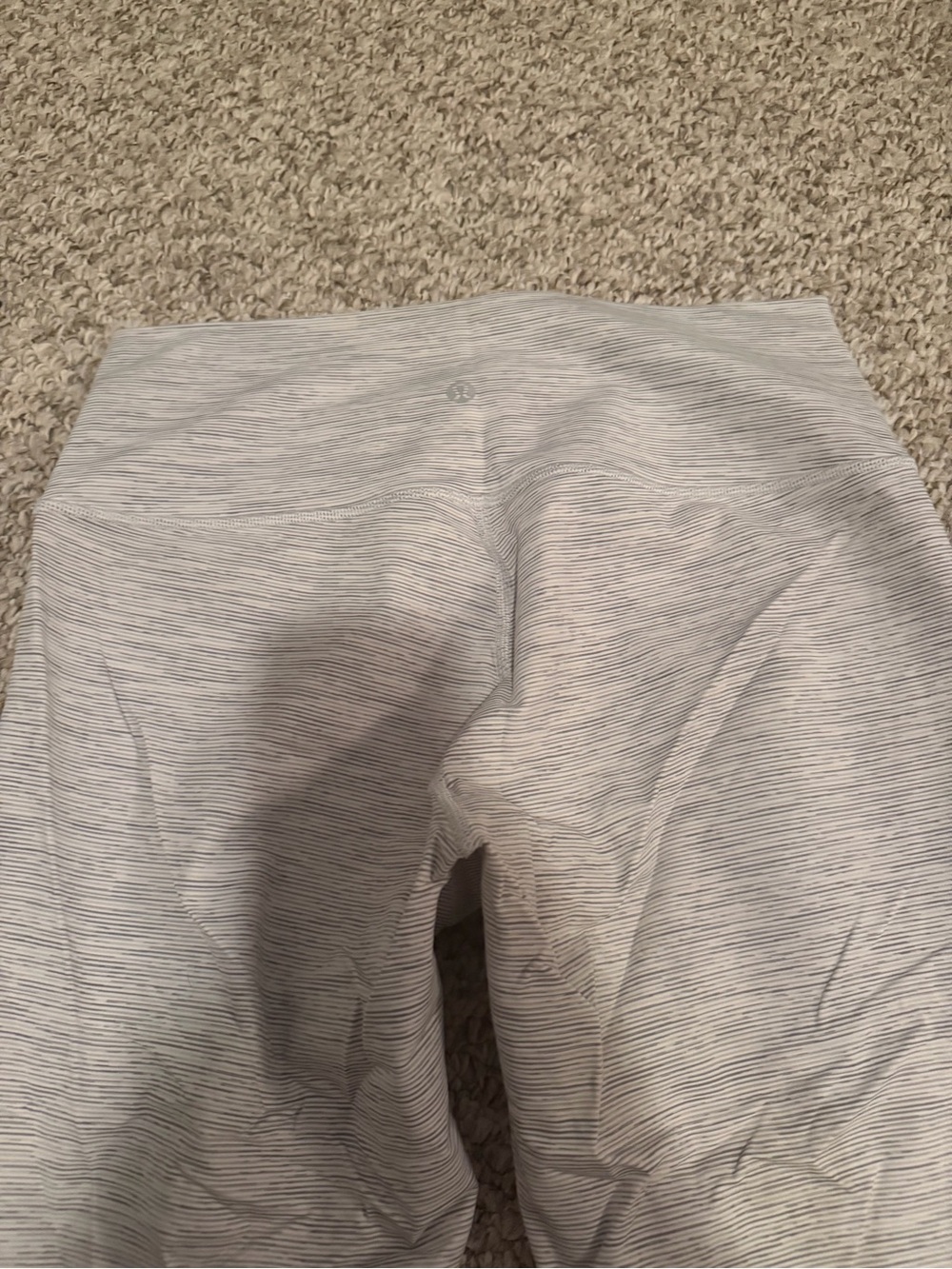 Lululemon White / Gray Heather Leggings - Picture 4 of 5